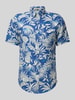 Gant Regular Fit Leinenhemd mit Button-Down-Kragen Royal