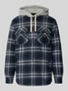 Superdry Regular fit overhemdjack met borstzakken Marineblauw