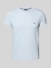 Tommy Hilfiger Slim fit T-shirt met ronde hals Bleu