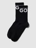 HUGO Socken mit Label-Stitching im 2er-Pack Black