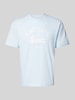 Lacoste T-Shirt mit Label-Print Modell 'HERITAGE' Hellblau