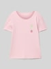 Roxy T-Shirt mit Label-Print Modell 'DAY AND NIGHT' Mauve