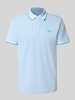 Tom Tailor Regular Fit Poloshirt aus Baumwoll-Mix Hellblau