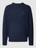 Fynch-Hatton Strickpullover in Melange-Optik Modell 'Donegal' Marine