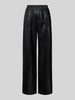 ROSNER Wide Leg Hose in Leder-Optik Modell 'Mara' Black