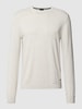JOOP! Collection Sweter z dzianiny z okrągłym dekoltem model ‘Luxos’ Brudny biały