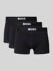 BOSS Trunks mit elastischem Logo-Bund im 3er-Pack Black