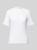 Scotch & Soda T-Shirt mit Stehkragen Weiss