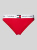 TOMMY HILFIGER Bikini-Hose mit elastischem Label-Bund Modell 'TH Heritage' Rot