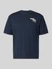 s.Oliver RED LABEL regular fit T-shirt van puur katoen Marineblauw