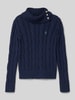 Polo Ralph Lauren Teens Gebreide pullover met ribboorden Marineblauw
