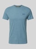 Superdry T-Shirt mit Label-Stitching Hellblau