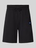 Hugo Blue Sweatshorts mit Logo-Patch Modell 'Nasensio' Black