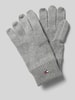 Tommy Hilfiger Handschuhe mit Logo-Stitching Modell 'ESSENTIALS' Hellgrau