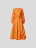 Devotion Hemdblusenkleid mit Kellerfalten Orange