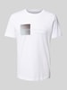 Tom Tailor Denim Regular Fit T-Shirt aus reiner Baumwolle Weiss