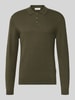 Casual Friday sweter z dzianiny o kroju regular fit z mieszanki bawełny z dodatkiem kaszmiru Khaki