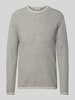 Only & Sons Regular fit gebreide pullover van puur katoen, model 'ERIC' Lichtgrijs gemêleerd