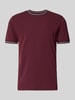 Christian Berg Men T-shirt w kroju regular fit z haftowanym logo Bordowy