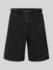 CHAMPION Regular Fit Bermudas mit Label-Stitching BLACK