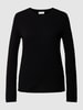 Fynch-Hatton Strickpullover aus Kaschmir mit Label-Detail Black