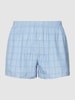 Hanro Boxershorts mit Karomuster Modell 'Fancy Woven Boxer' Hellblau