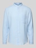 Marc O'Polo Regular Fit Freizeithemd aus reinem Leinen Hellblau