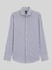 BOSS Slim Fit Businesshemd aus Baumwoll-Mix Modell 'HANK-SP' Marine
