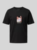 Jack & Jones T-shirt met ronde hals, model 'JORSPLIT' Zwart