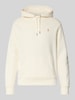 Polo Ralph Lauren Hoodie mit Label-Stitching und Känguru-Tasche Offwhite