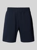 EA7 Emporio Armani Sweatshorts met elastische band, model 'TRAIN' Donkerblauw