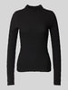 mbyM Longsleeve mit Stehkragen Modell 'Megan' Black