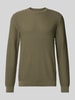 Jack & Jones Premium Strickpullover mit Strukturmuster Modell 'TRAVIS' Oliv