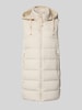 Christian Berg Woman Selection Regular fit gilet met capuchon van scuba Ecru