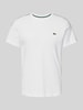 Lacoste T-Shirt mit Rundhalsausschnitt Modell 'BASIC' Weiss