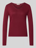 Tom Tailor Regular Fit Pullover aus Baumwoll-Mix Bordeaux