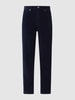 Kings of Indigo Korte corduroy broek van biologisch katoen, model 'Caroline' Donkerblauw