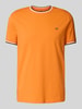 Christian Berg Men T-shirt met ribboorden Oranje
