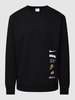 Nike Sweatshirt mit Label-Print Modell 'CLUB' Schwarz