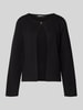 Gina Tricot Kardigan z mieszanki wiskozy z zapięciem na guzik Czarny