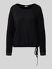 ZABAIONE Blusenshirt mit Rundhalsausschnitt Black