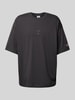 CHAMPION T-Shirt mit Logo-Stitching Anthrazit