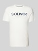 s.Oliver RED LABEL T-shirt met labelprint Wit