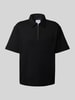 SELECTED HOMME Relaxed fit poloshirt van puur katoen, model 'RELAXEJEORGE' Zwart
