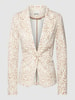 ICHI Blazer met all-over print, model 'Kate Print' Beige