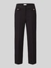 SEDUCTIVE Regular Fit Weite Hose mit Viskose-Anteil Modell 'ALARA' Dunkelbraun