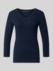 Tom Tailor regular fit T-shirt van katoenmix Marineblauw