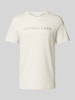 Lindbergh T-Shirt mit Label-Statement-Print Offwhite