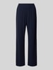 mbyM Spodnie materiałowe z elastycznym pasem model ‘Phillipa’ Granatowy