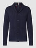 Tommy Hilfiger Strickjacke mit Schalkragen Marine